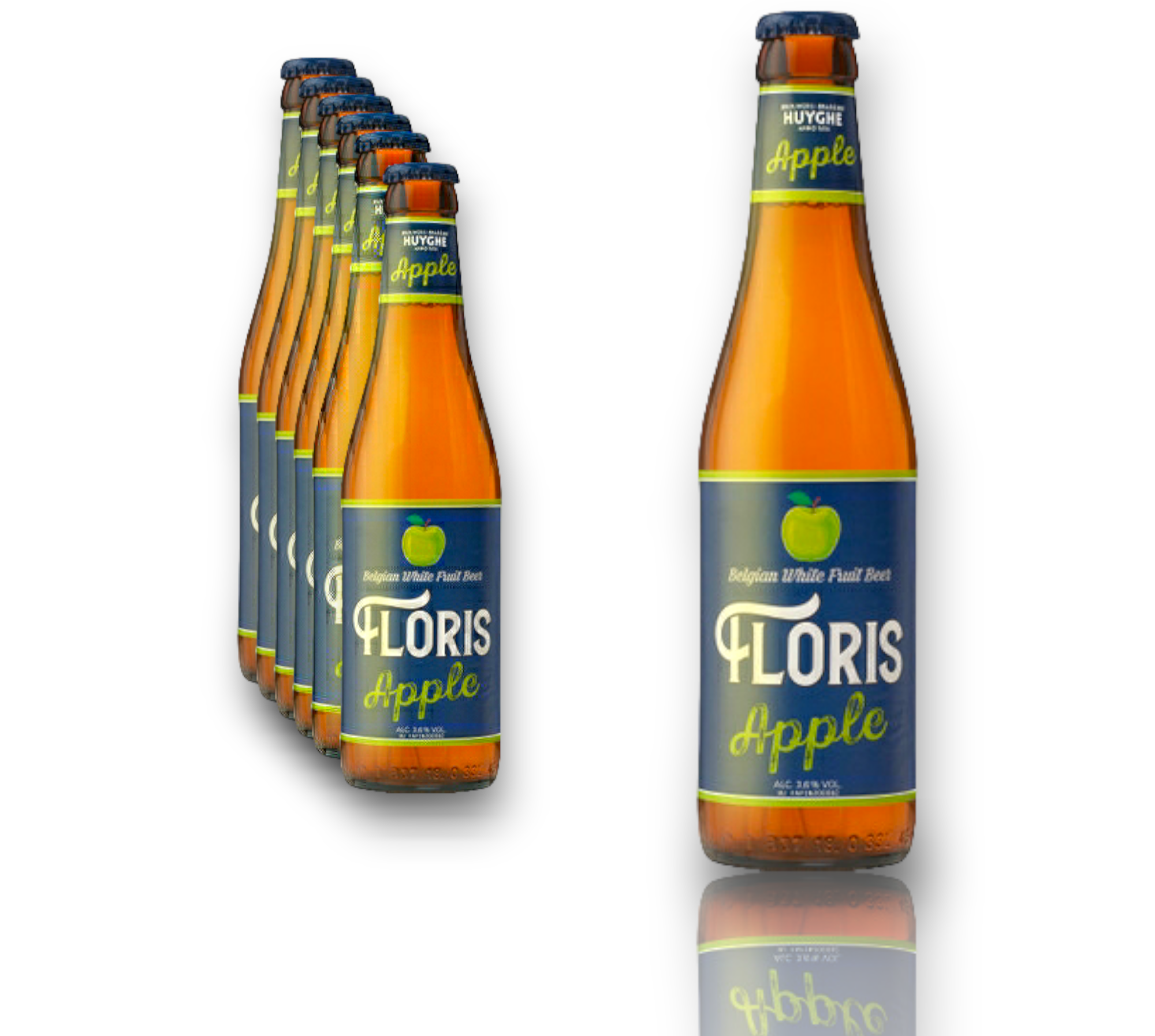 Floris Apple Bier 0,33l - Belgian White Fruit Beer - Apfelbier aus Belgien mit 3,6% Vol.