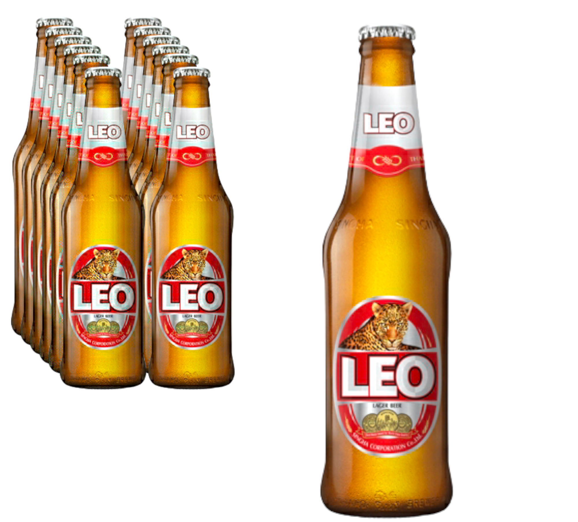 Leo Premium Lager 0,33l - Thailand mit 5% Vol.