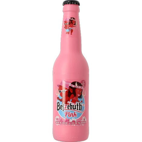 Belzebuth Pink 0,33l- Weißbier mit Himbeersaft und 2,8% Vol.