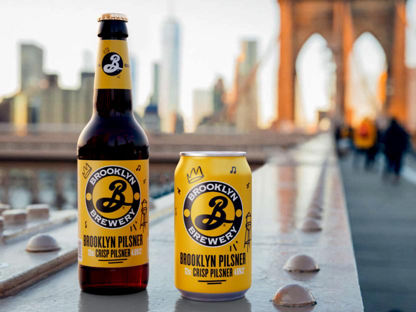 Brooklyn Pilsner Crisp Bier 0,5l Dose mit 4,6 % Vol.
