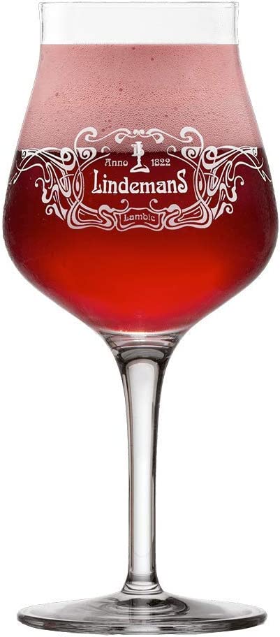 Lindemans Fruchtbier Mix + Original Glas - Je 1 x Kriek - Apple - Cassis - Pecheresse 0,3l