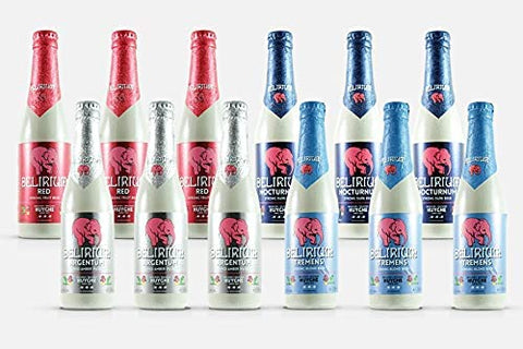 Delirium Bier Set 12 x 0,33l - Delirium Tremens, Argentum, Nocturnum & Red