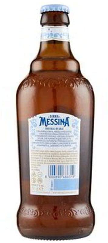 Birra Messina Cristalli di Sale 0,33 l-  Italienisches Bier mit einer Prise Meersalz aus Sizilien 5% Vol.