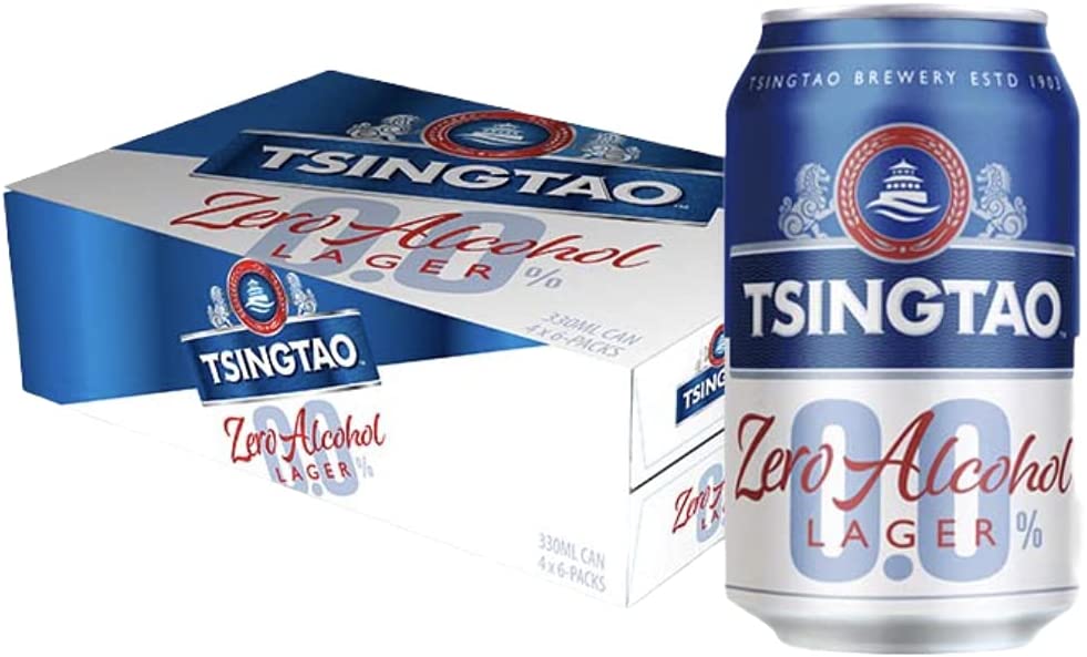 Tsingtao Bier 0,0%  - Das alkoholfreie Bier aus China in der 0,33l Dose