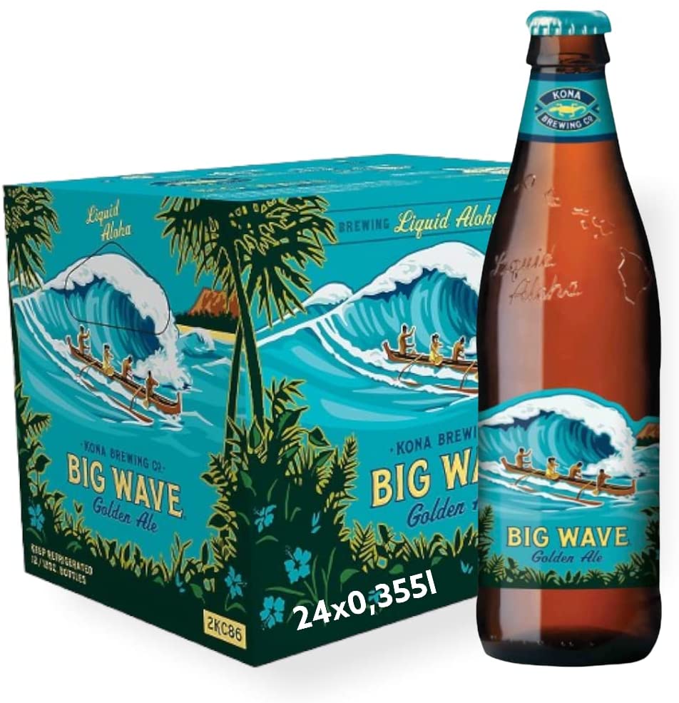 Kona Big Wave 0,35l - Golden Ale aus Hawaii mit 4,4% Vol.