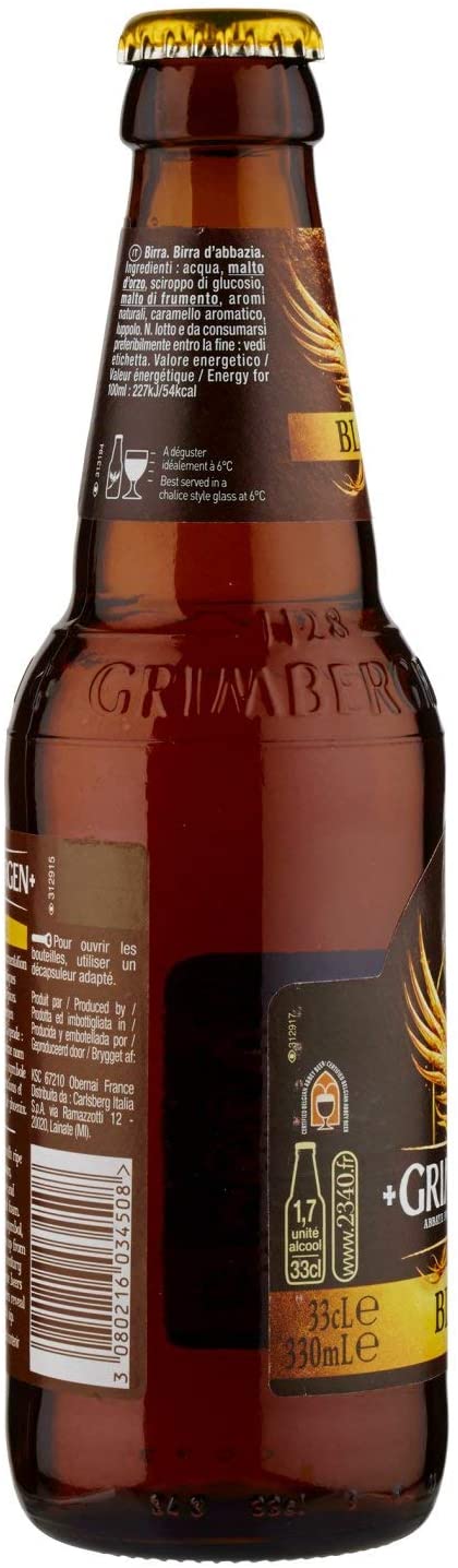 Grimbergen Blonde 0,33l - Abteibier aus Belgien mit 6,7% Vol.