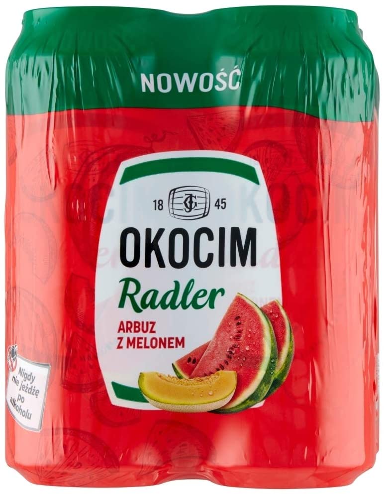 Okocim Radler Arbuz Melonem 0,5l - Radler mit Wassermelone und 2% Vol.