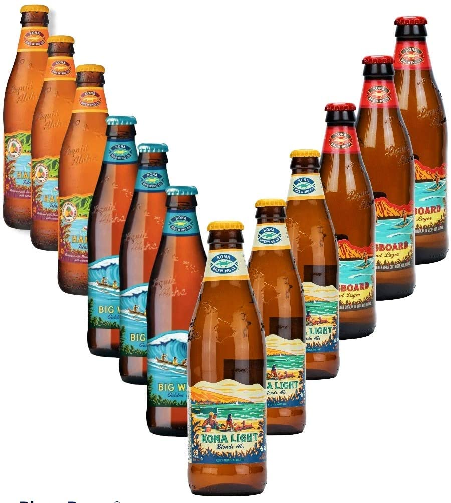 Kona-Brewing-Mega-Pack - 4x3 Biere aus Hawaii 12x0,355l d