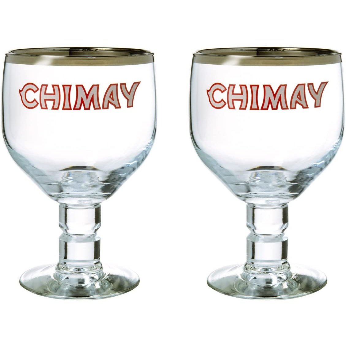 Chimay Belgischer Ale Kelch / Kelch Biergläser, 0,33 l, 2 Stück