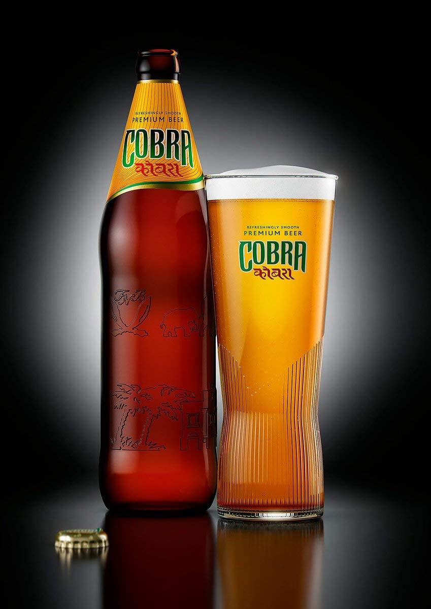 Cobra Bier 0,33l - das leichte Lager aus Indien mit 4,8% Alc.