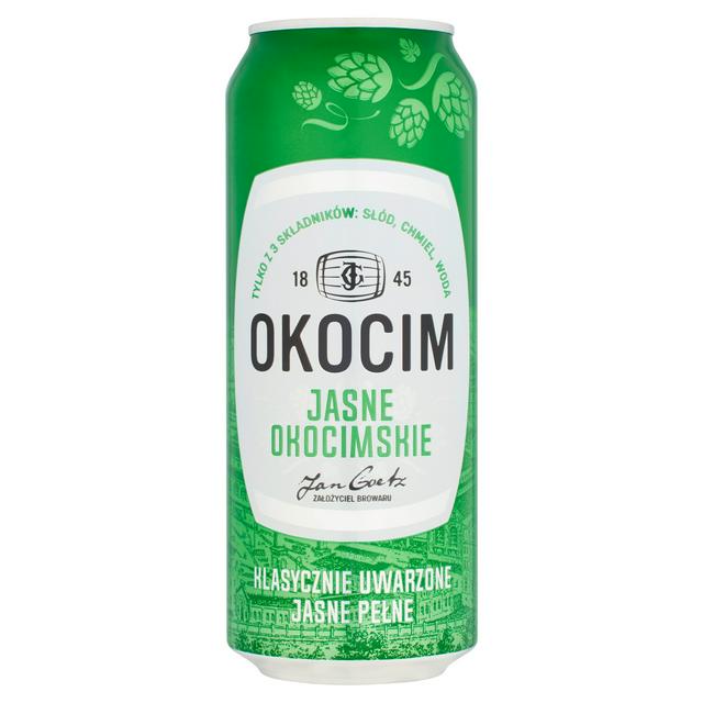 Okocim Jasne 0,5l-  Lagerbier aus Polen mit 5,2% Vol.