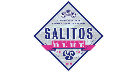 SALITOS Blue 0,33 l – Fruchtwein-Mischgetränk mit Blaubeergeschmack 5 % Vol.