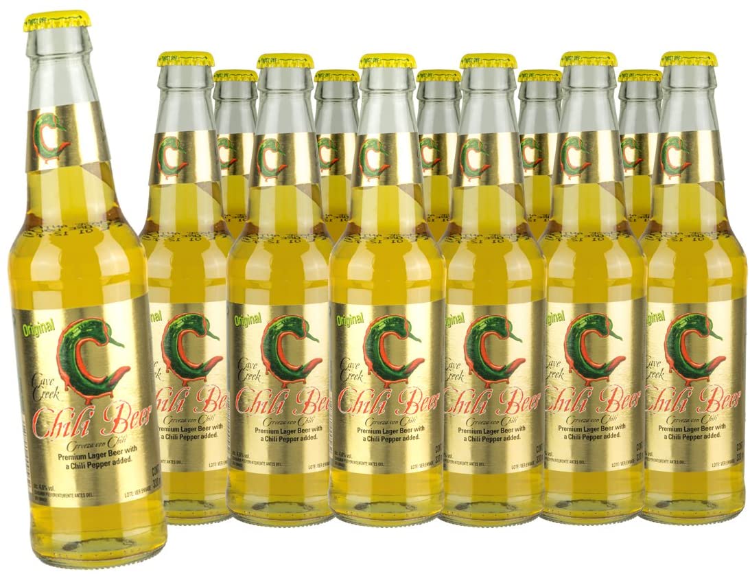 Cave Creek Chilli Bier aus México - 12er Sparpaket (12 x 330 ml)