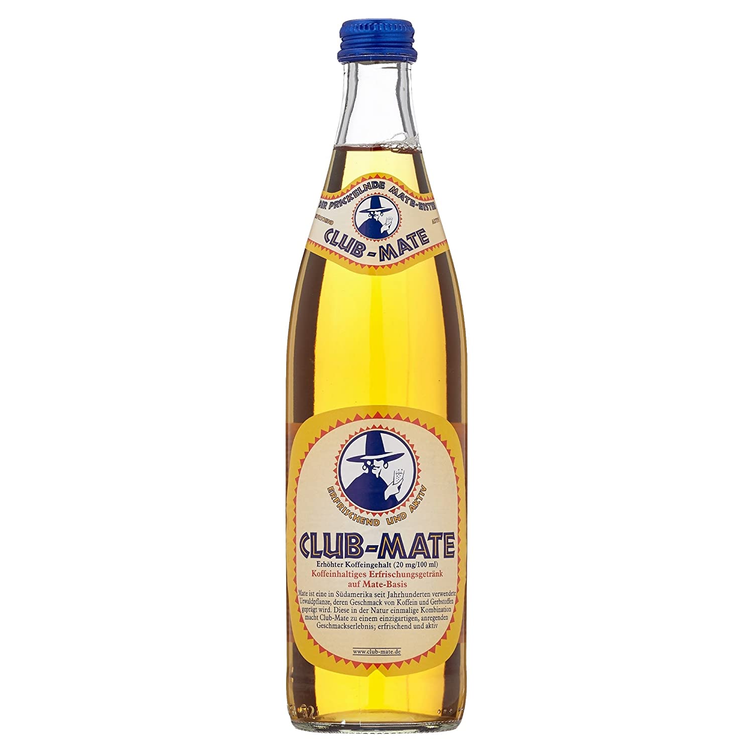 Club-Mate -Das Original in der schnörkellosen 0,5l-Flasche