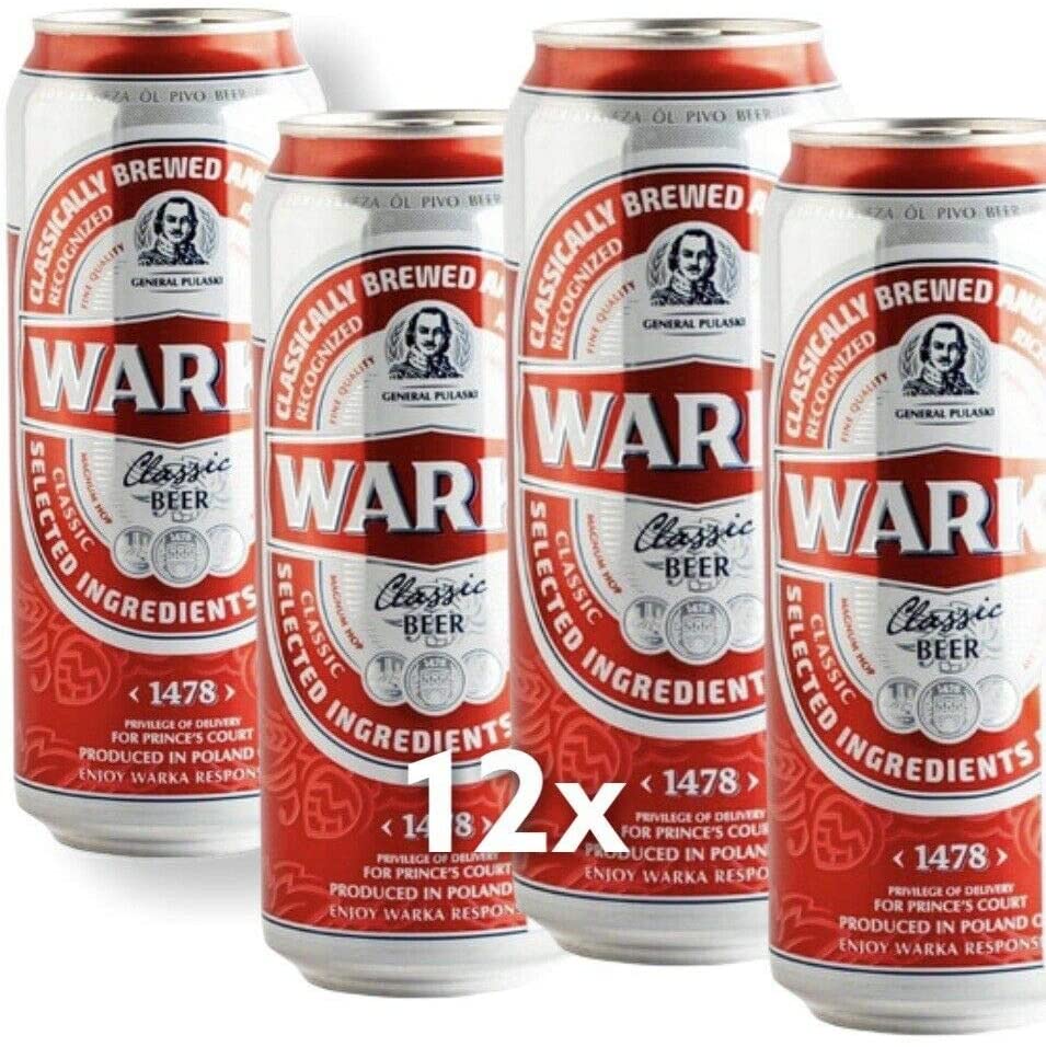 Warka Pils  - Das Pils in der Dose und Flasche mit 5,2% Vol. aus Polen
