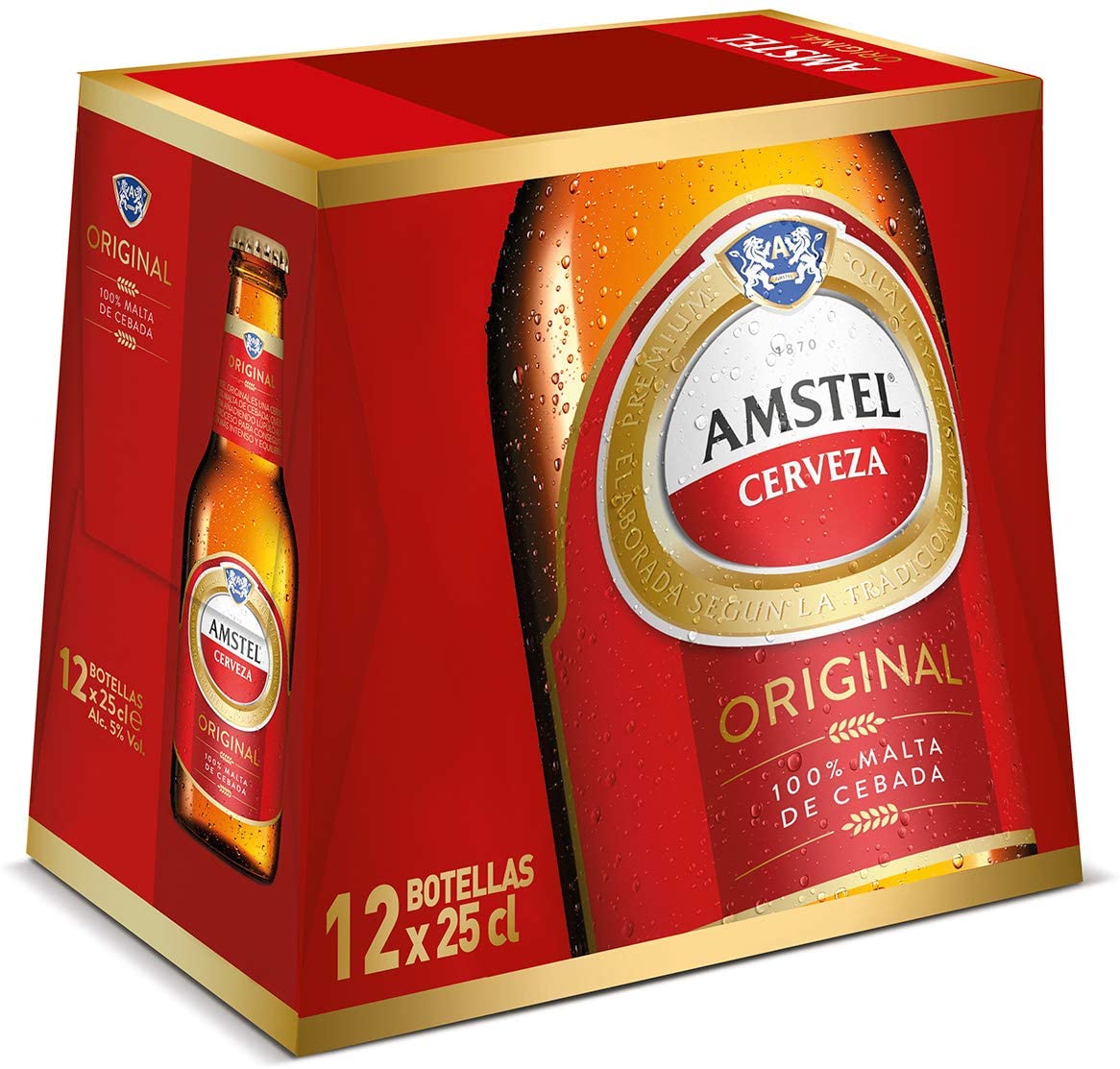 Amstel Bier 0,25l - Das Original aus den Niederlanden mit 5% Vol.