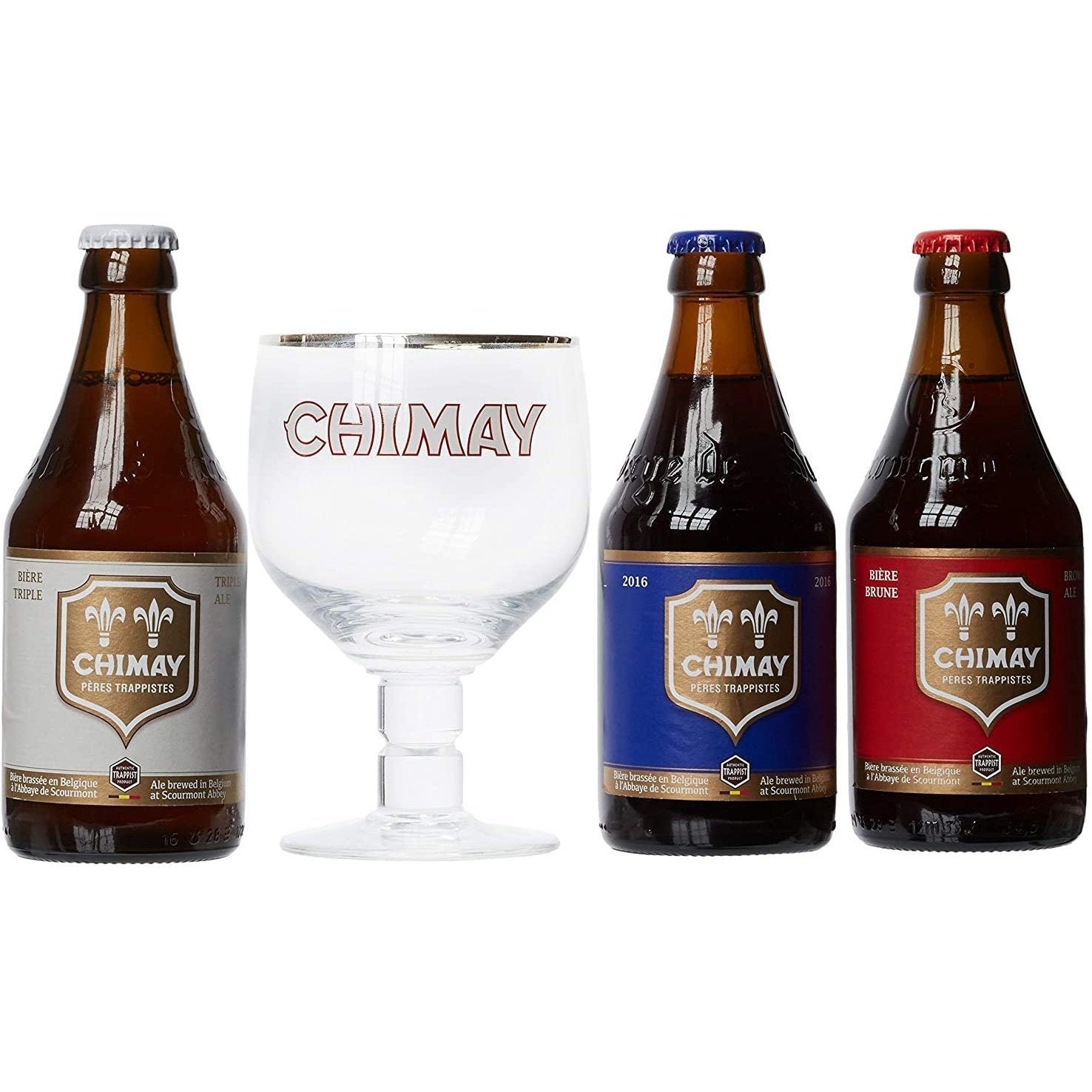 Chimay Belgischer Ale Kelch / Kelch Biergläser, 0,33 l, 2 Stück