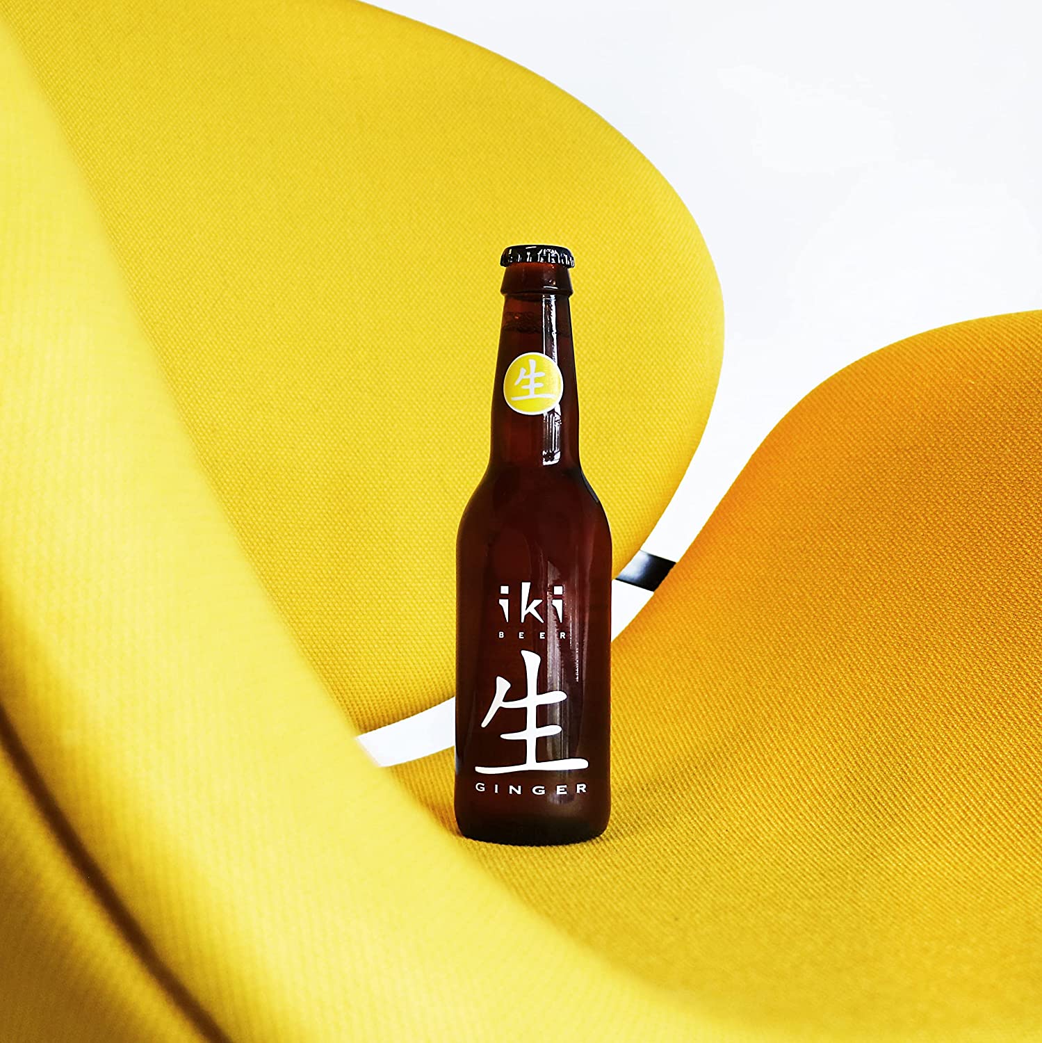 IKi Bio Ginger Bier 0,33l- obergäriges Craft-Bier mit Ingwer und grünem Tee 5,5% Vol.