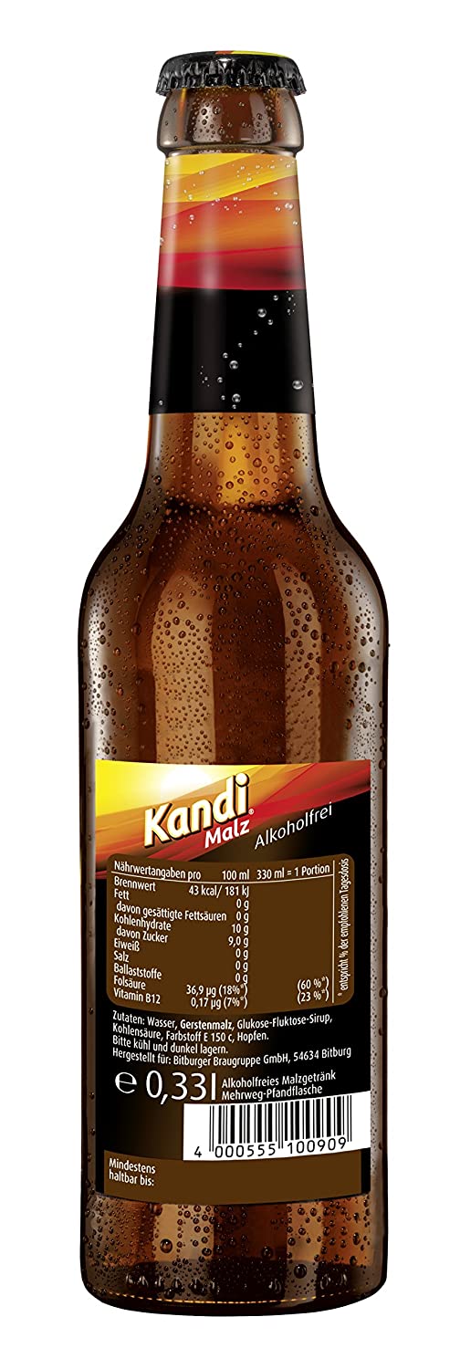 Kandi Malz Alkoholfrei Weizenbier MEHRWEG (24 x 0.33 l)