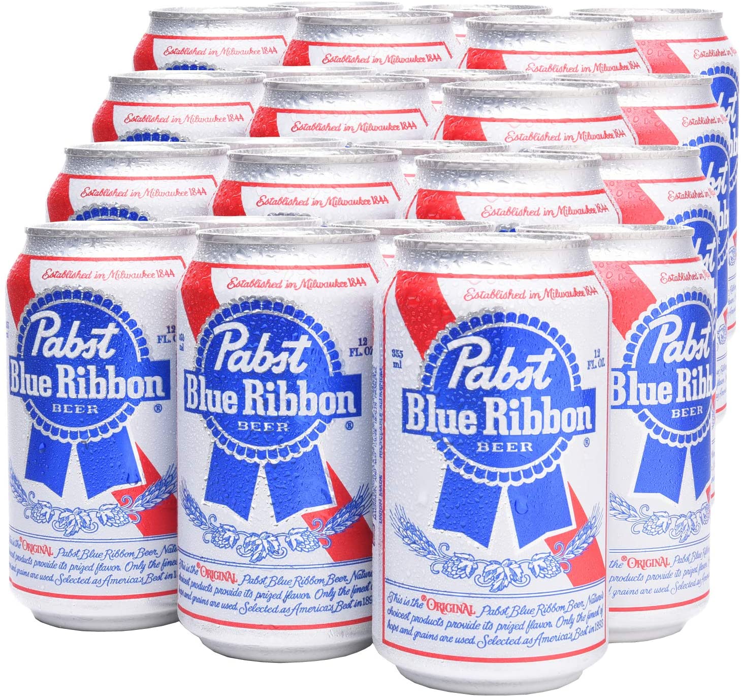 PABST BLUE RIBBON® - Amerikanisches Dosenbier 355ml US Bier, American Beer | Amerikanische Getränke als Original Importware inkl. Pfand