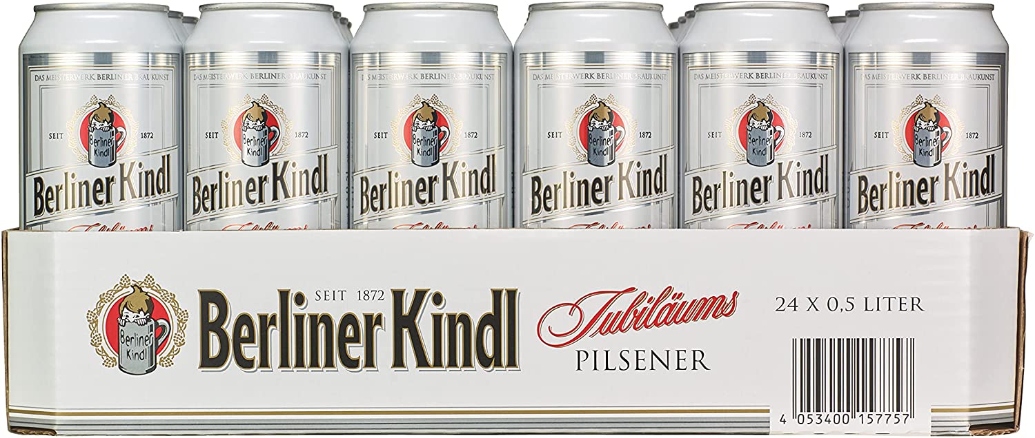 Berliner Kindl Jubiläums Pilsener 0,5l in der Dose mit 5,1%Vol.
