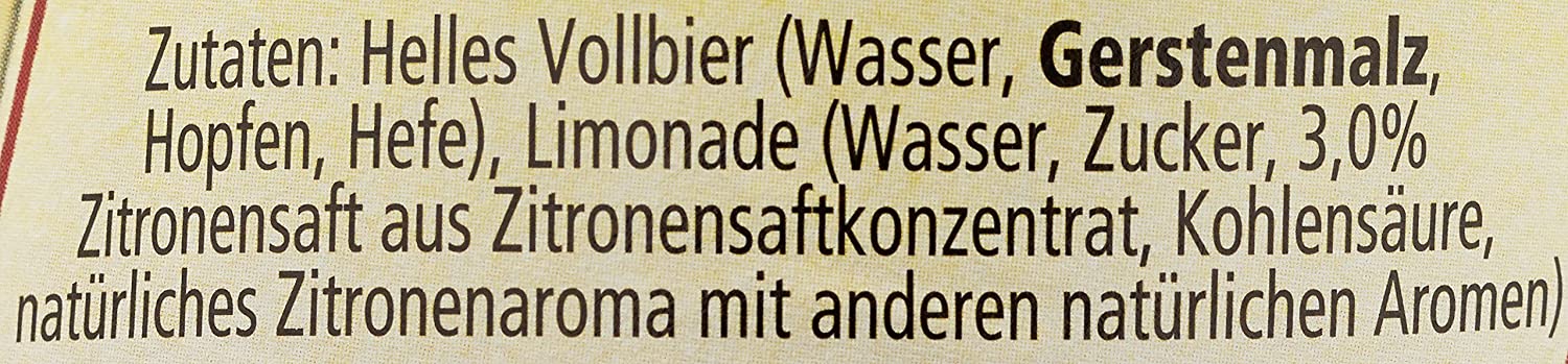 Mönchshof Natur Radler 0,5l - Bügelflasche mit 2,5% Vol.