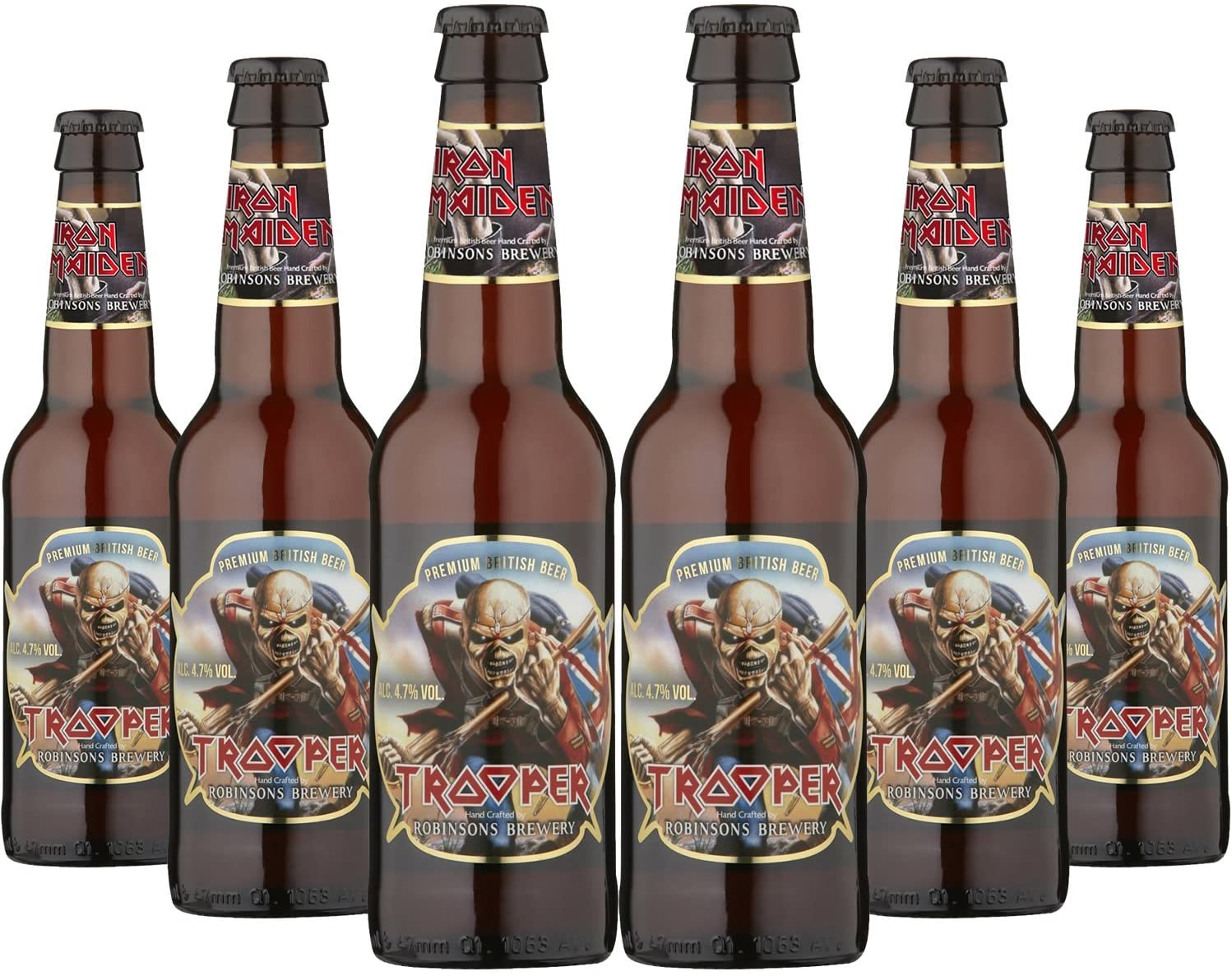 Iron Maiden Trooper Ale 0.33l - Das Original Trooper Bier mit 4,7% Vol. - Robinsons Brauerei