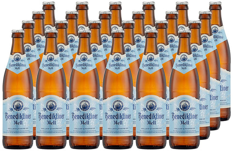Benediktiner Hell 0,5l - Helles Lagerbier nach typisch bayrischer Brauart mit 5% Vol.