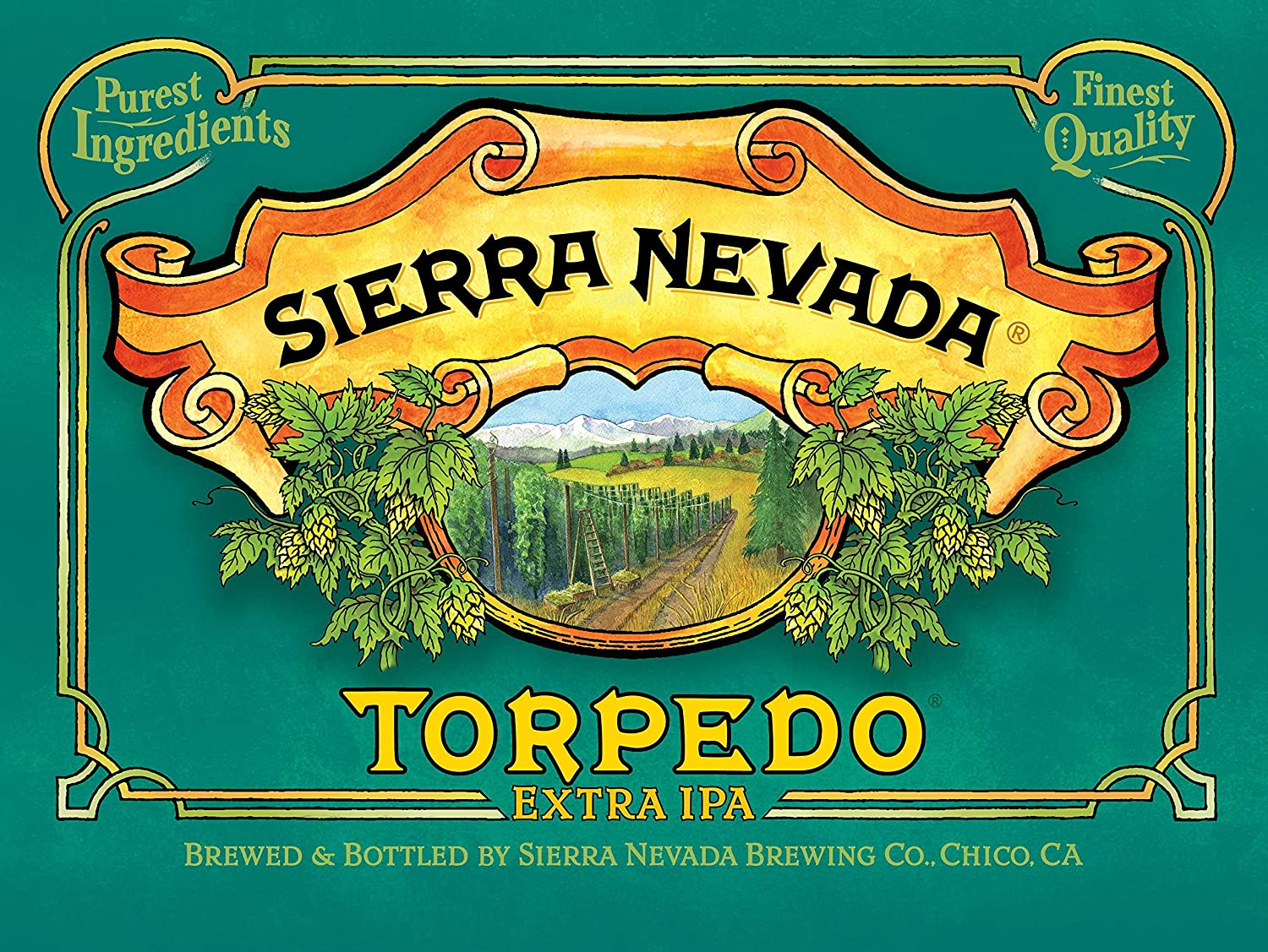 Sierra Nevada Brewing Co. Torpedo IPA Paket 12x 0,355l Flasche + Glas