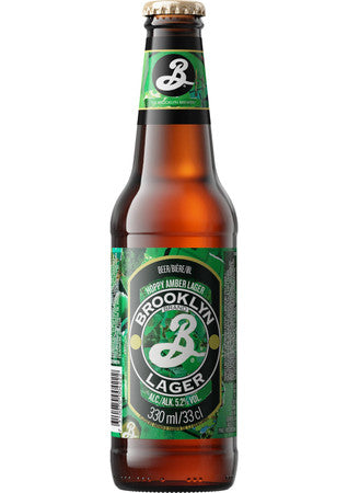 Brooklyn Hoppy Amber Lager 0,33l-  Craft Beer aus New York mit 5,2% Vol.
