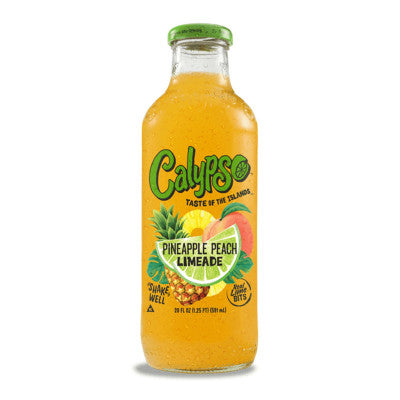 Calypso Pineapple Peach Lemonade 0,473l- Amerikanische Limonade mit Ananas und Pfirsich