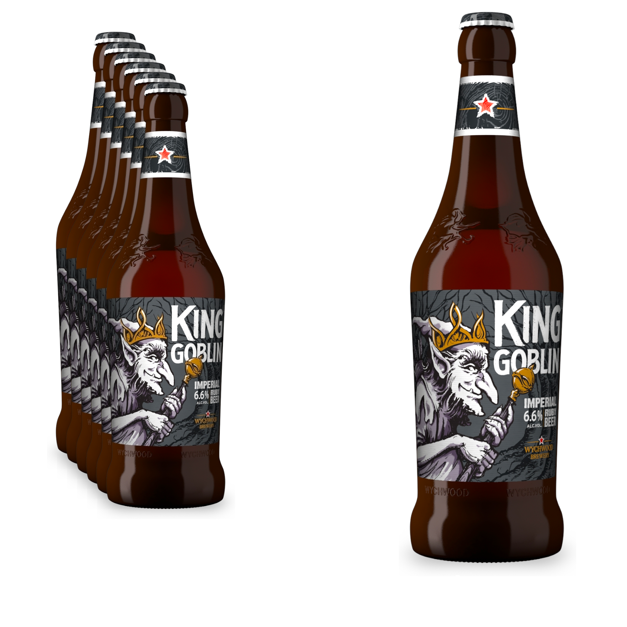 Wychwood King Goblin 0,5l- Imperial Ruby Beer mit 6,60% Vol.- Rotbier aus England
