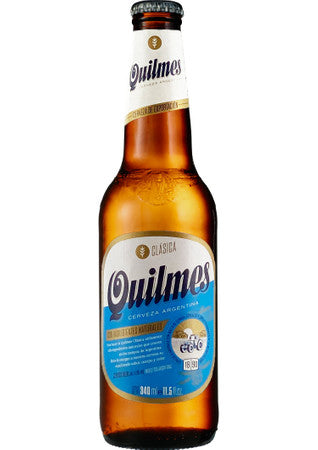 Quilmes Cerveza Argentina 0.34l -das bekannteste Bier aus Argentinien mit 4,9% Vol.