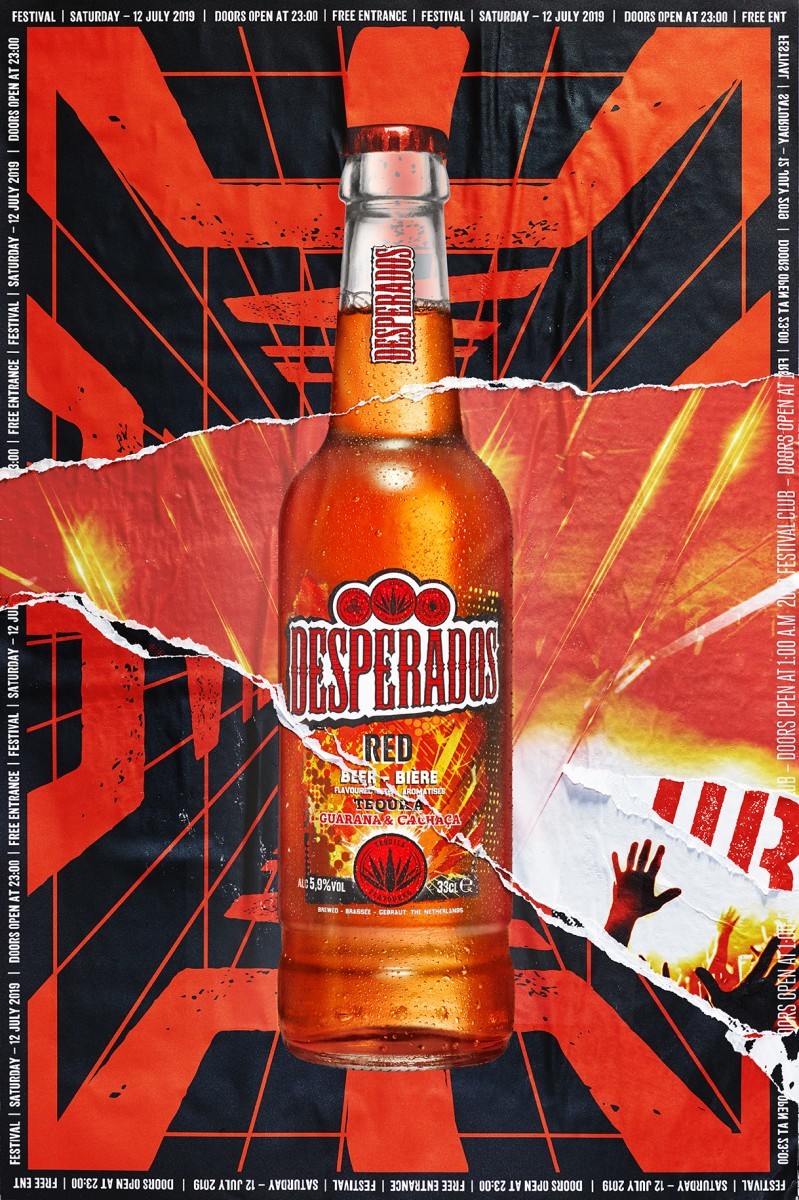 Desperados Red - Tequila Guarana Cachaça- Sondergröße 400ml mit 5,9% Vol.