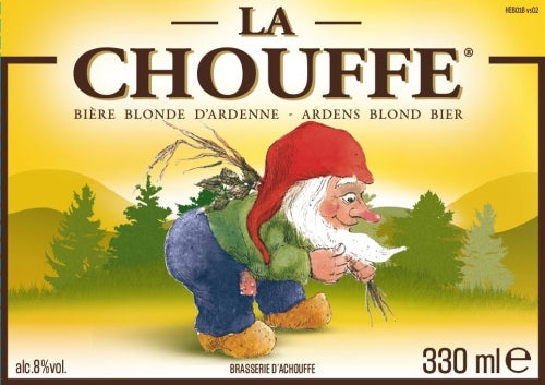 La Chouffe Blonde 0,33l- ungefiltertes blondes Bier aus Belgien mit 8%Vol.