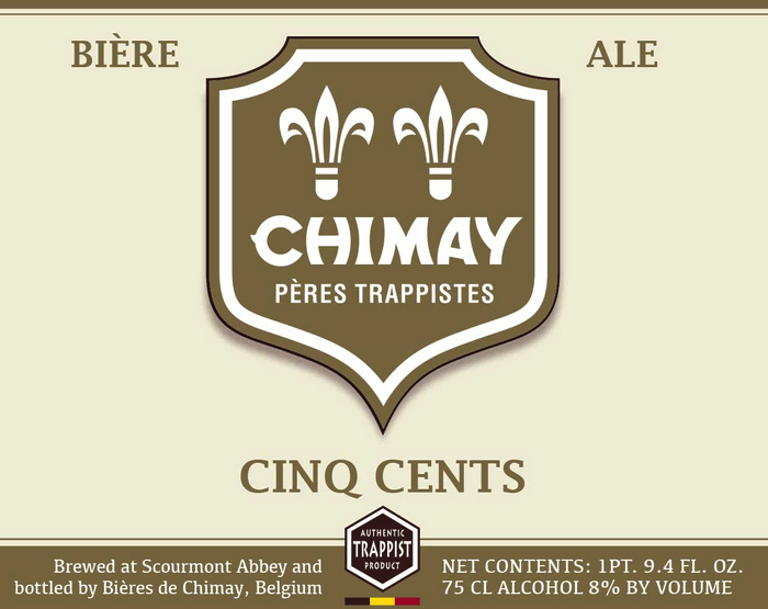 Chimay Cinq Cent 0,75 l - belgisches Trappistenbier mit 8% Vol.