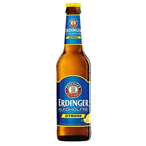 ERDINGER Alkoholfrei Zitrone 0,33 l isotonischer Zitronen-Weizenmix