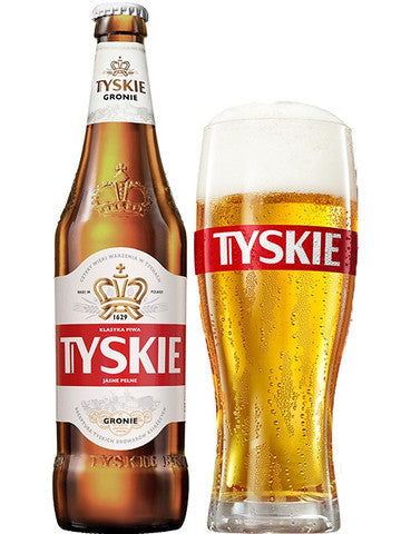 Tyskie Gronie 0,5l - Polnisches Lager im Pilsner Stil mit 5,2% Vol. in der Flasche