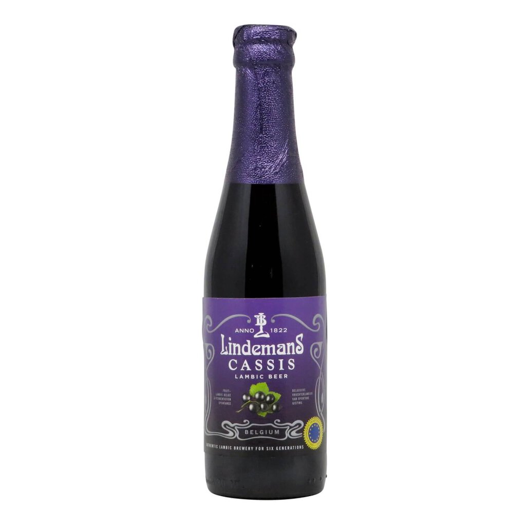 Lindemans Cassis 0,25l - belgisches Fruchtbier mit schwarzer Johannisbeere und 3,5% Vol.