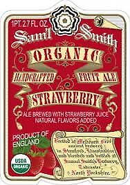 Samuel Smith`s Organic Strawberry 0,355l - Erdbeerbier aus Großbritannien mit 5,1% Vol.