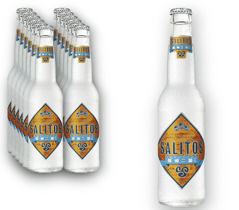 12 Flaschen Salitos ICE à 0,33 l – spritziger Mix mit 5,2 % Vol.