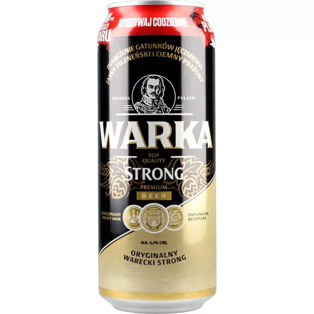 Warka Strong - Starkbier aus Polen mit 6,5% Vol.